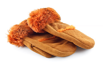 Image showing Fur Mittens