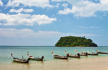 Image showing Thai Long Boats