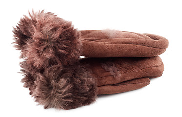 Image showing Fur Mittens