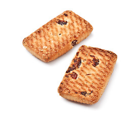 Image showing Shortbreads Cookies With Raisins