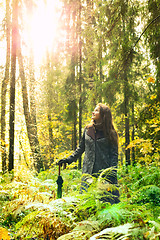 Image showing Girl on Forest
