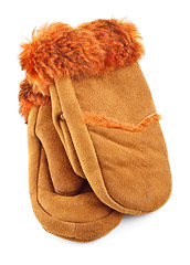 Image showing Fur Mittens