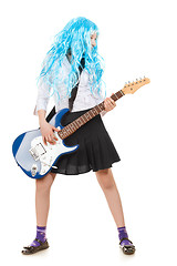 Image showing Teen Girl Rockstar