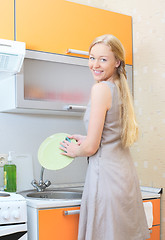 Image showing Happy Housewife