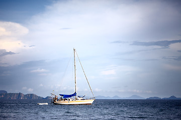 Image showing Yacht in a Sea