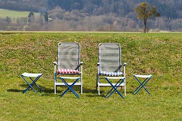 Image showing Relaxing chairs