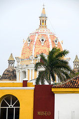 Image showing rooftop view Iglesia de Santo Domingo Cartagena Colombia South A