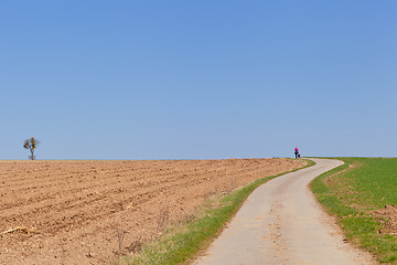 Image showing Walking in the countryside