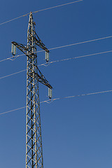 Image showing Electric powerlines