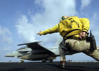 Image showing Take off from carrier