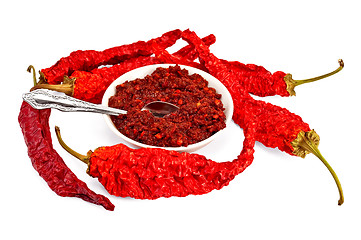 Image showing Adjika with dried hot pepper