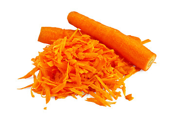 Image showing Carrots grated