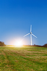 Image showing wind turbines