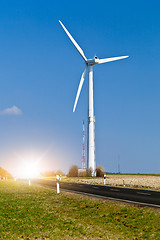 Image showing wind turbines