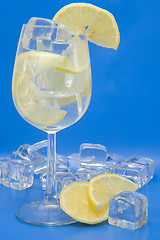 Image showing Ice and lemon