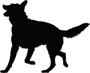 Image showing German Shepherd Silhouette