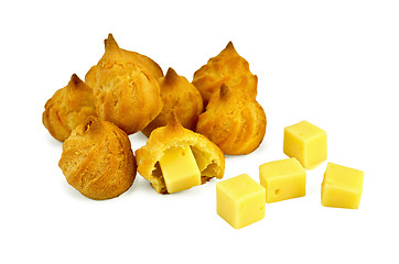 Image showing Profiteroles with cheese