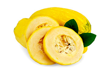 Image showing Zucchini yellow cut