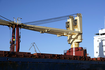 Image showing Ship cranes