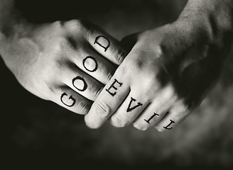 Image showing Good vs. Evil