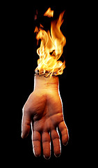 Image showing Burning Hand