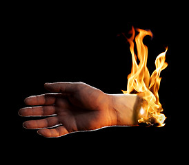 Image showing Burning Hand