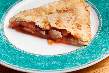 Image showing Home made apple and strawberry pie 