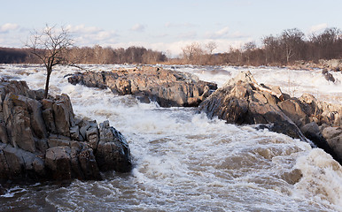 Image showing Great Falls on Potomac outside Washington DC