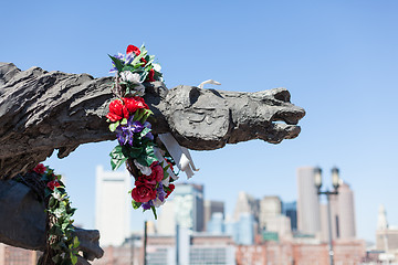 Image showing Partisans Statue in Boston MA