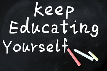 Image showing Keep Education Yourself