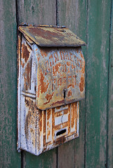 Image showing Old Rusty Mailbox