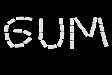 Image showing Write gum with gum