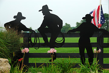 Image showing Cowboy Silhouettes