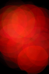 Image showing Abstract Red Christmas Bulbs