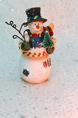 Image showing Vintage Snowman