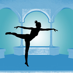 Image showing Dance Woman Silhouette