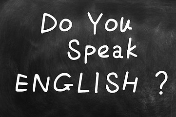 Image showing Do you speak English