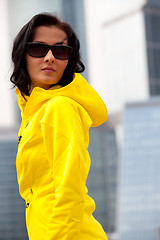 Image showing brunette in sunglasses