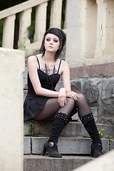 Image showing girl in gothic style