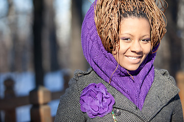 Image showing smiling woman