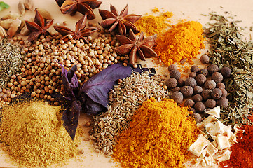 Image showing Still-life with spices