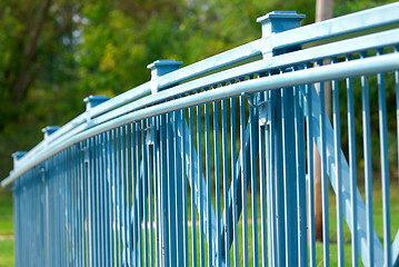 Image showing Blue Fence