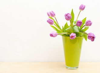 Image showing Tulips in Vase