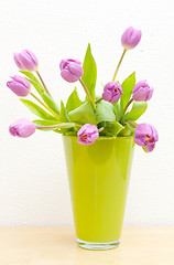 Image showing Tulips in Vase