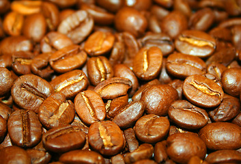 Image showing coffee beans background