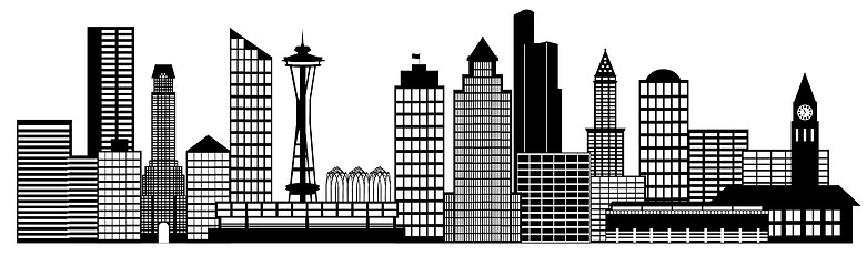 Image showing Seattle City Skyline Panorama Clip Art