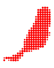 Image showing Map of Fuerteventura