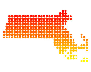 Image showing Map of Massachusetts
