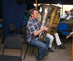 Image showing Tuba player