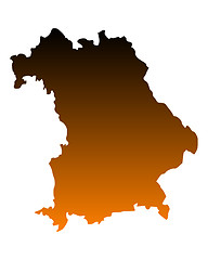 Image showing Map of Bavaria